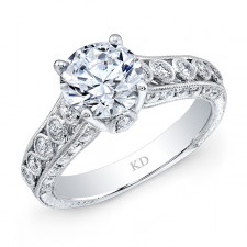 WHITE GOLD ELEGANT DIAMOND BRIDAL RING