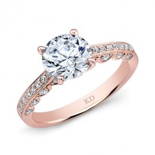 ROSE GOLD CLASSIC DIAMOND ENGAGEMENT RING