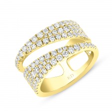 YELLOW GOLD CONTEMPORARY DIAMOND RING